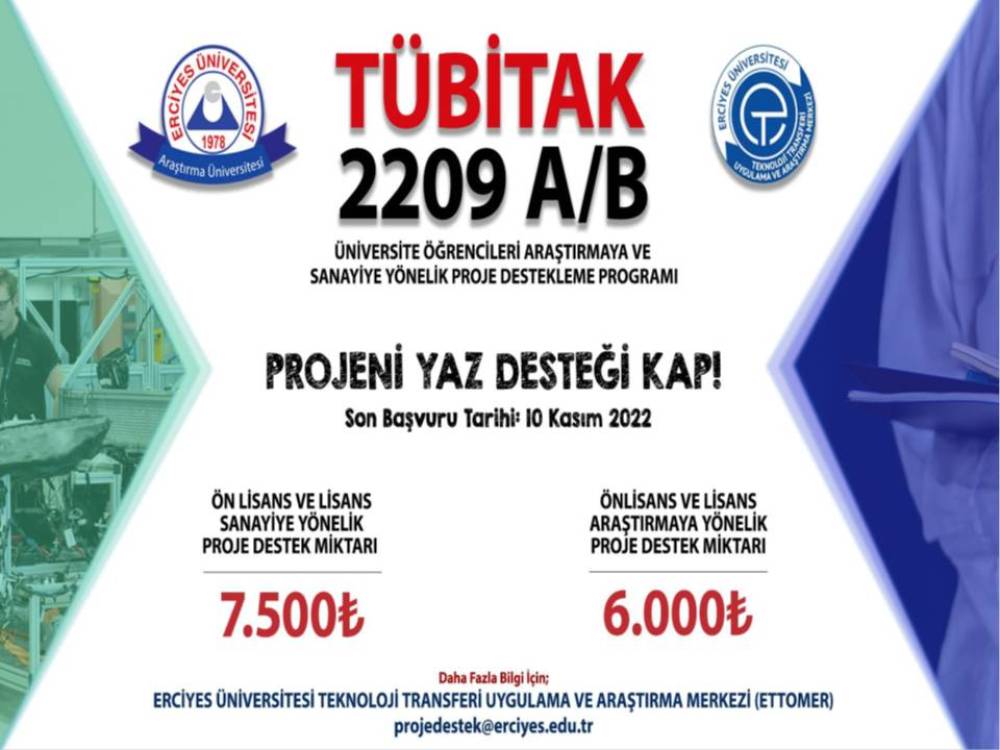 2209-A - Üniversite Öğrencileri Araştırma Projeleri Destekleme Programı